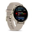 Спортивные смарт-часы Garmin Venu 3S цвета "французский серый" с золотистым безелем  010-02785-02 010-02785-02