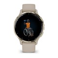Спортивные смарт-часы Garmin Venu 3S цвета "французский серый" с золотистым безелем  010-02785-02 010-02785-02