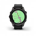 Умные часы Garmin epix Pro (Gen 2) Sapphire Edition 42 мм, титановый, угольно-серый, DLC, черный ремешок 010-02802-15 010-02802-15