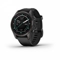 Умные часы Garmin epix Pro (Gen 2) Sapphire Edition 42 мм, титановый, угольно-серый, DLC, черный ремешок 010-02802-15 010-02802-15