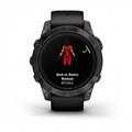 Умные часы Garmin epix Pro (Gen 2) Sapphire Edition 47 мм, титановый, угольно-серый DLC, черный ремешок 010-02803-11 010-02803-11