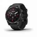 Умные часы Garmin epix Pro (Gen 2) Sapphire Edition 47 мм, титановый, угольно-серый DLC, черный ремешок 010-02803-11 010-02803-11