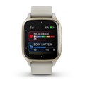 Garmin Venu Sq 2 Music Edition серый с безелем цвета кремового золота и силиконовым ремешком 010-02700-12 010-02700-12