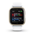Garmin Venu Sq 2 белые с кремово-золотым алюминиевым безелем 010-02701-11 010-02701-11