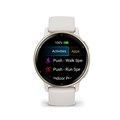 Умные часы Garmin Vivoactive 5 цвета слоновой кости с золотистым безелем и силиконовым ремешком  010-02862-11 010-02862-11