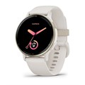 Умные часы Garmin Vivoactive 5 цвета слоновой кости с золотистым безелем и силиконовым ремешком  010-02862-11 010-02862-11