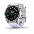 Умные часы Garmin epix Pro (Gen 2) Sapphire Edition 51 мм, титановый белый, DLC, белый силиконовый ремешок 010-02804-11 2236