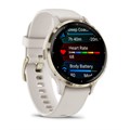 Умные часы Garmin Venu 3S цвета слоновой кости с золотистым безелем  010-02785-04 010-02785-04