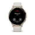 Умные часы Garmin Venu 3S цвета слоновой кости с золотистым безелем  010-02785-04 010-02785-04