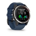 Garmin quatix 7 Pro, AMOLED, сапфировое стекло, титановый, темно-синий ремешок  010-02803-81 2260