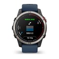 Garmin quatix 7 Pro, AMOLED, сапфировое стекло, титановый, темно-синий ремешок  010-02803-81 2260