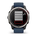 Garmin quatix 7 Pro, AMOLED, сапфировое стекло, титановый, темно-синий ремешок  010-02803-81 2260