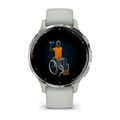Garmin Venu 3S серо-зеленый с серебристым безелем  010-02785-01 2265