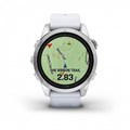 Смарт часы Garmin EPIX PRO (Gen 2) Standard Edition 42 мм, серебристый корпус, белый ремешок 010-02802-01 2338