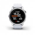Смарт часы Garmin EPIX PRO (Gen 2) Standard Edition 42 мм, серебристый корпус, белый ремешок 010-02802-01 2338