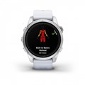 Смарт часы Garmin EPIX PRO (Gen 2) Standard Edition 42 мм, серебристый корпус, белый ремешок 010-02802-01 2338