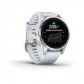 Смарт часы Garmin EPIX PRO (Gen 2) Standard Edition 42 мм, серебристый корпус, белый ремешок 010-02802-01 2338