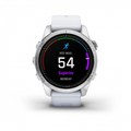 Смарт часы Garmin EPIX PRO (Gen 2) Standard Edition 42 мм, серебристый корпус, белый ремешок 010-02802-01 2338