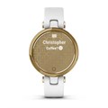 Смарт часы Garmin LILY светло-золотистый безель, белый корпус и итальянский кожаный ремешок  010-02384-B3 2367