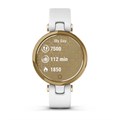 Смарт часы Garmin LILY светло-золотистый безель, белый корпус и итальянский кожаный ремешок  010-02384-B3 2367