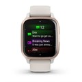 Умные часы Garmin Venu Sq 2 Music Edition цвет слоновой кости с персиково-золотым алюминиевым безелем 2407