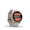 Умные часы Garmin Fenix 8 43 mm AMOLED Sapphire soft gold with a fog gray leather band 010-02903-40 010-02903-40