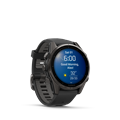 Умные часы Garmin Fenix 8 43 mm AMOLED Sapphire carbon gray DLC titanium with black/pebble gray silicone 010-02903-21 010-02903-21