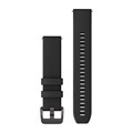 Ремешок сменный Garmin Quick Release 20 черный с черной застежкой (силикон) 010-13114-00