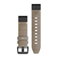Ремешок сменный Garmin QuickFit 20 мм (кожа, замшевый) серый сланец 2467